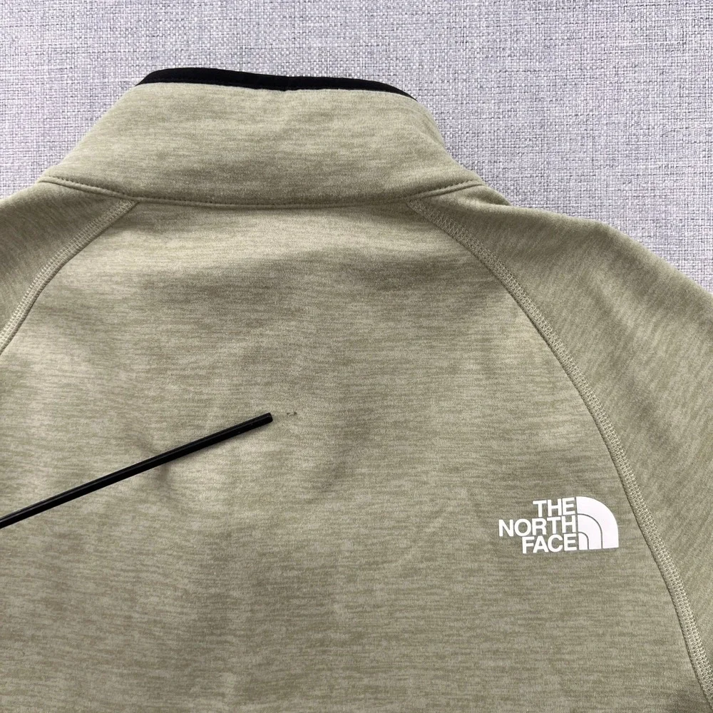 The North Face Mens 1/4 Q Zip Fleece Pullover‎ Sage Green Small Gorpcore Minimal